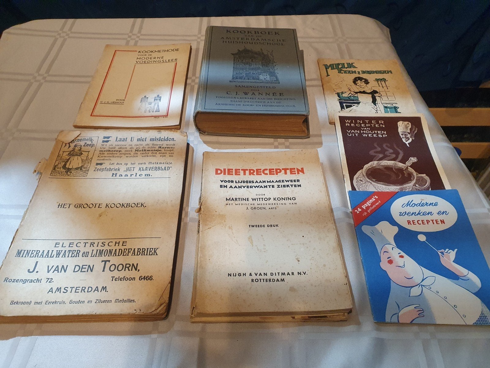 oude kookboeken antiek, Ophalen of Verzenden