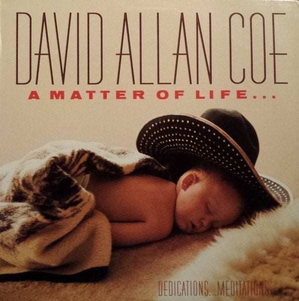 LP David Allan Coe - A matter of life . . . and death, Ophalen, Gebruikt, 12 inch