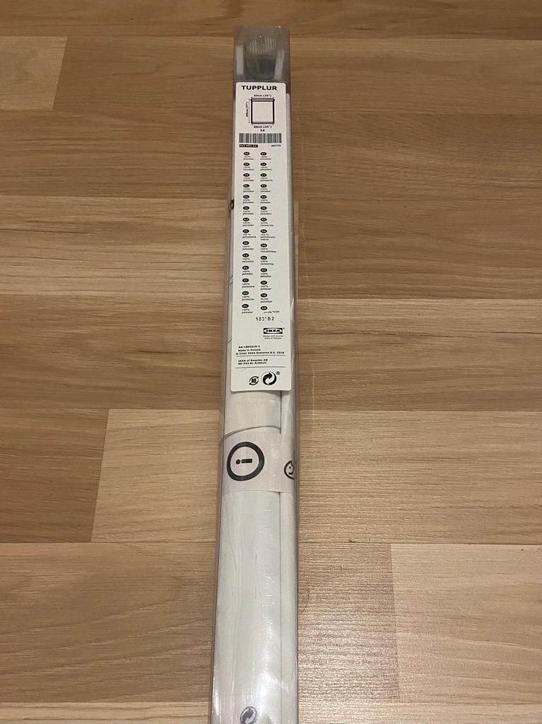 IKEA TUPPLUR Rolgordijn - 60x195 cm - Wit, Ophalen of Verzenden, Zo goed als nieuw, Wit