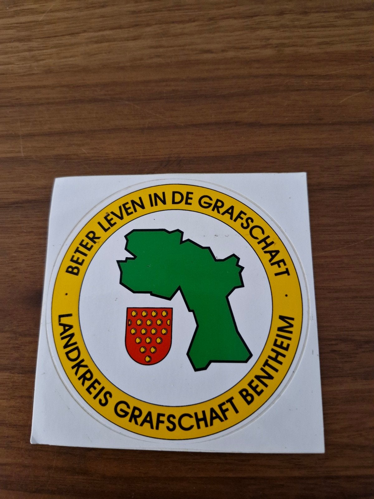 8614 Sticker "Beter Leven in de Grafschaft Bentheim", Ophalen of Verzenden
