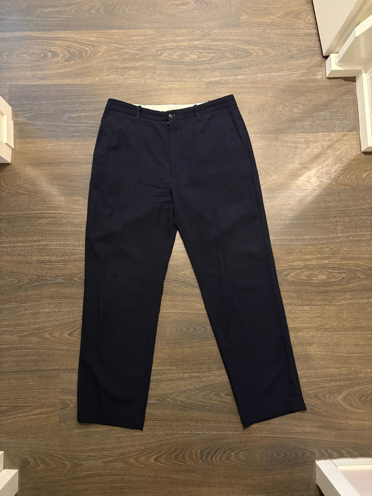 Zara Regular Fit Pantalon Marineblauw Maat 42/32, Ophalen of Verzenden, Gedragen, Overige maten, Blauw