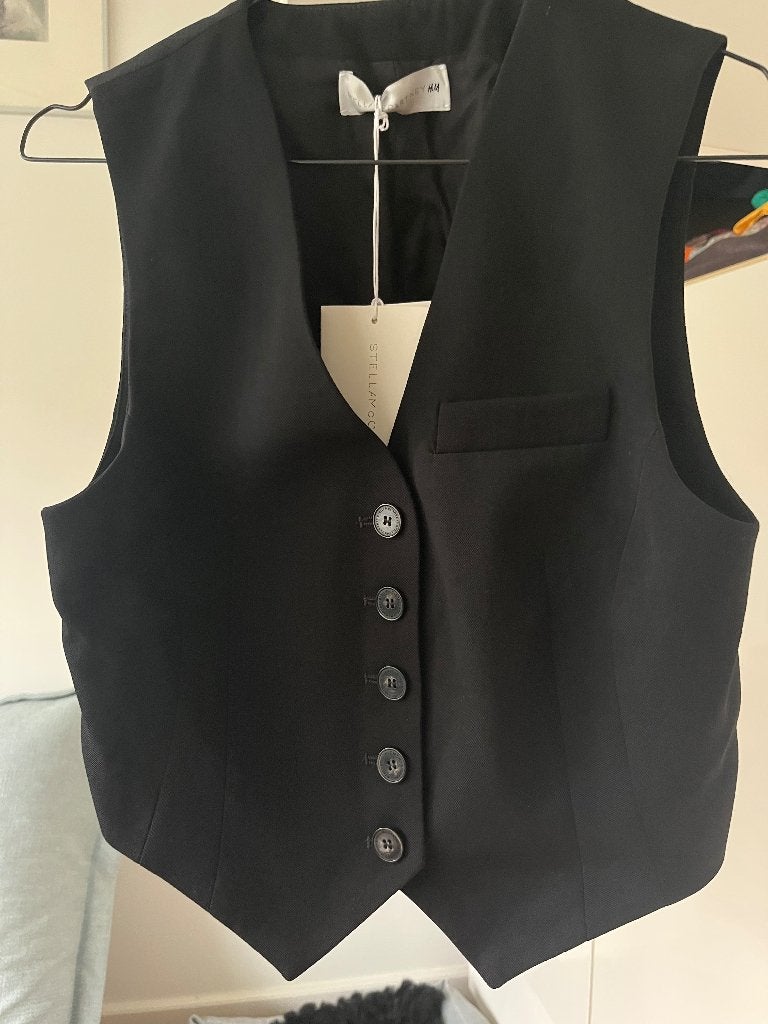 Zwart gilet Stella Mc Cartney mt 36, Zwart, Nieuw, Ophalen of Verzenden, Stella McCartney