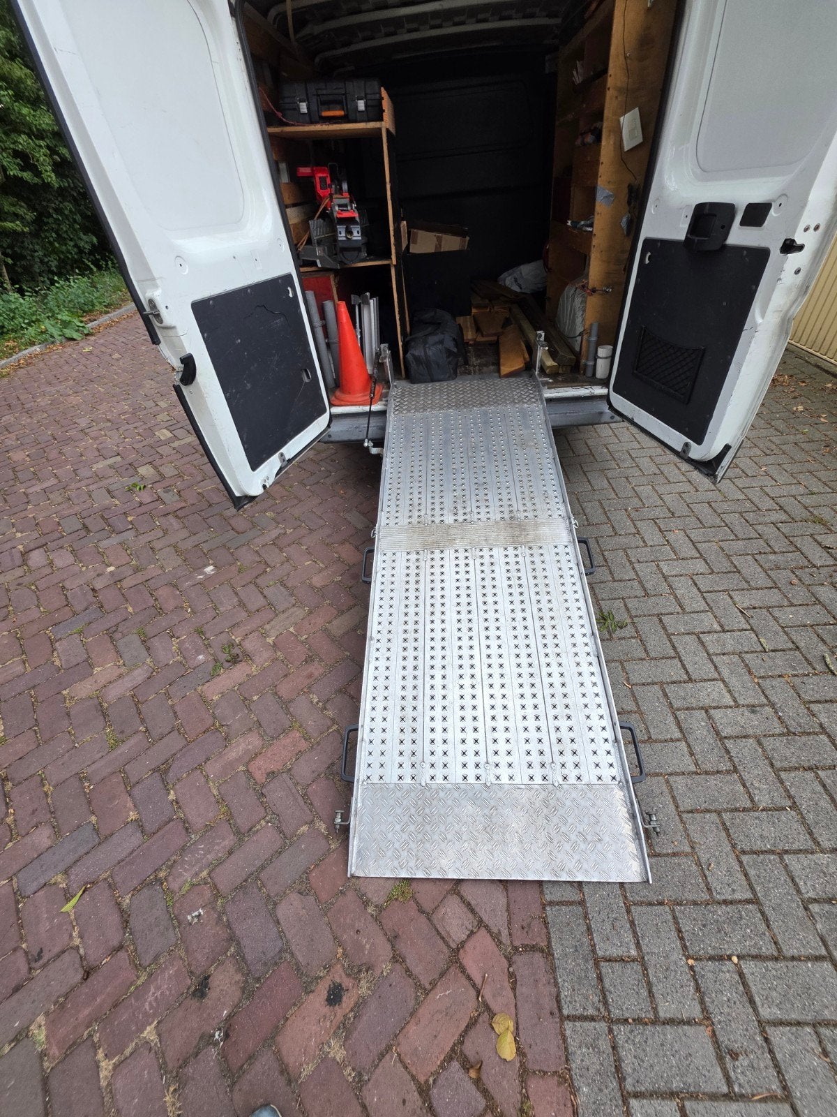 Aluminium oprijplaat voor bestelwagen - 240 cm, Ophalen, Gebruikt