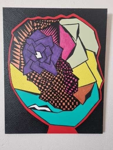 schilderij acryl op doek, Ophalen of Verzenden