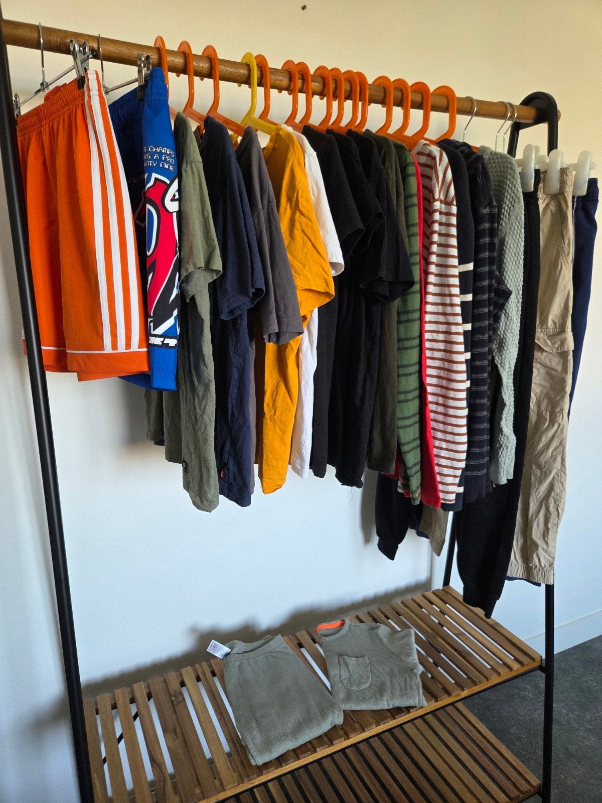 kledingpakket t-shirts truien broeken jongen mt 146 - 152, Ophalen of Verzenden, Gebruikt, Maat 146