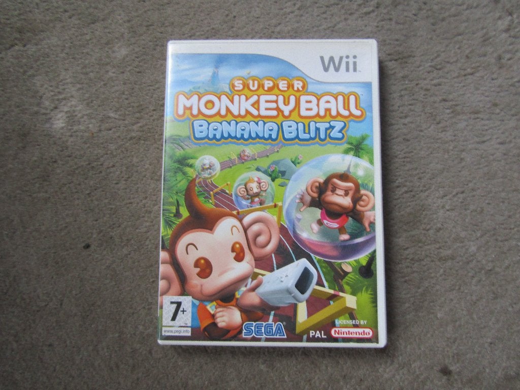 Wii spel: Super monkey ball - Banana blitz, Gebruikt, 1 speler, Ophalen of Verzenden, Platform