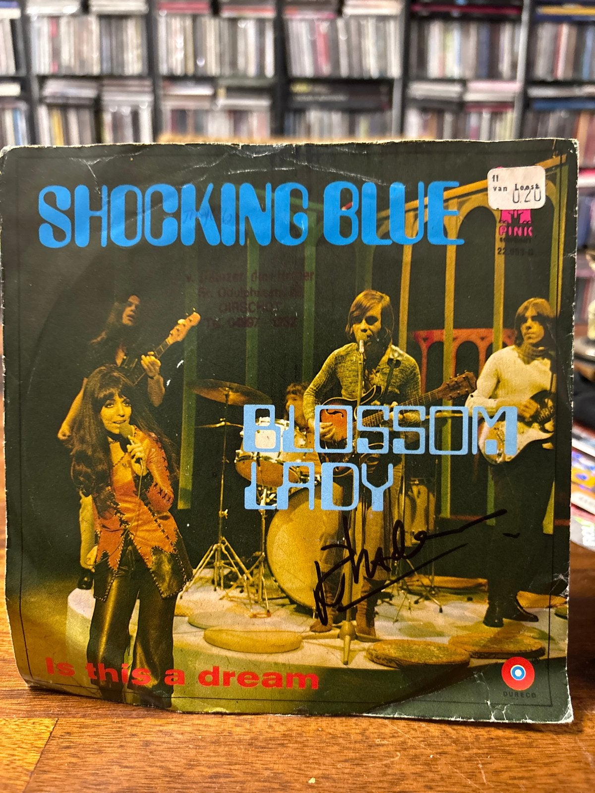 Shocking Blue Blossom Lady / Is This A Dream Gesigneerd), Gebruikt, Ophalen of Verzenden, Pop, EP