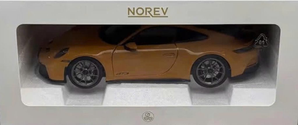 Porsche 911 GT3 '21 bruin geel schaal 1/18 NOREV ref. 187387, Verzenden, Nieuw, Auto, Norev