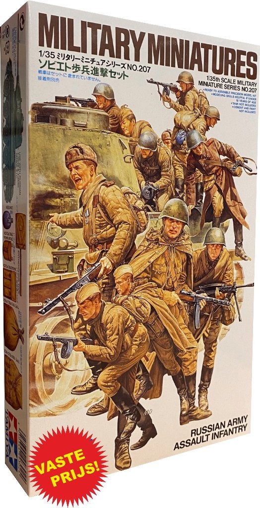 Russian Army Infantry (Tamiya 35207) 1/35, Ophalen of Verzenden, Nieuw, 1:35 tot 1:50, Figuur of Figuren