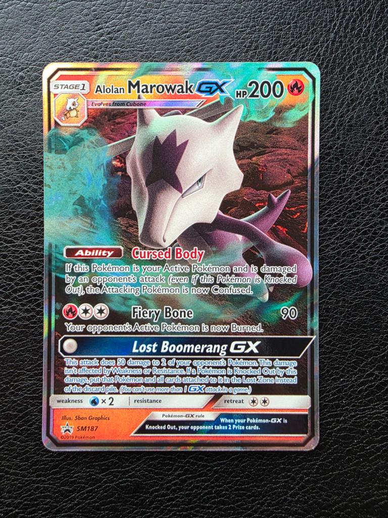 Alolan marowak sm187 sun moon promo, Ophalen of Verzenden, Nieuw, Losse kaart