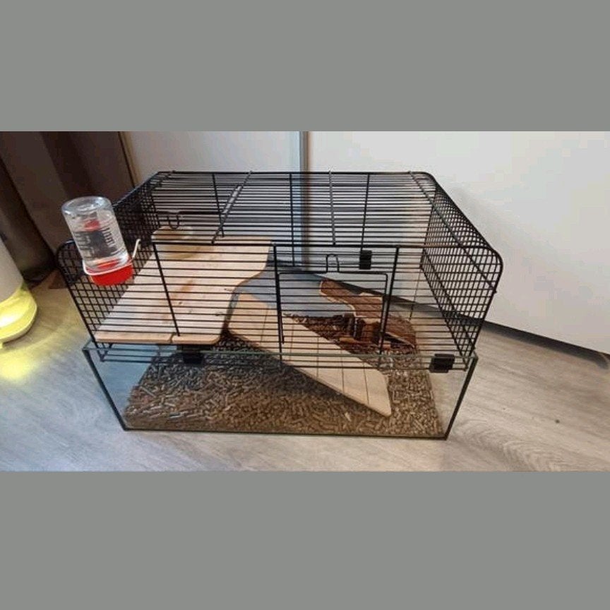 Kooi voor gerbils of hamster, Fietsen en Brommers, Fietsaccessoires | Fietsenrekken, Ophalen, Gebruikt