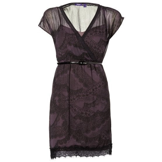 MEXX dubbellaags chiffon jurk met viscose onderjurk maat 40, Maat 38/40 (M), Mexx, Overige kleuren, Nieuw