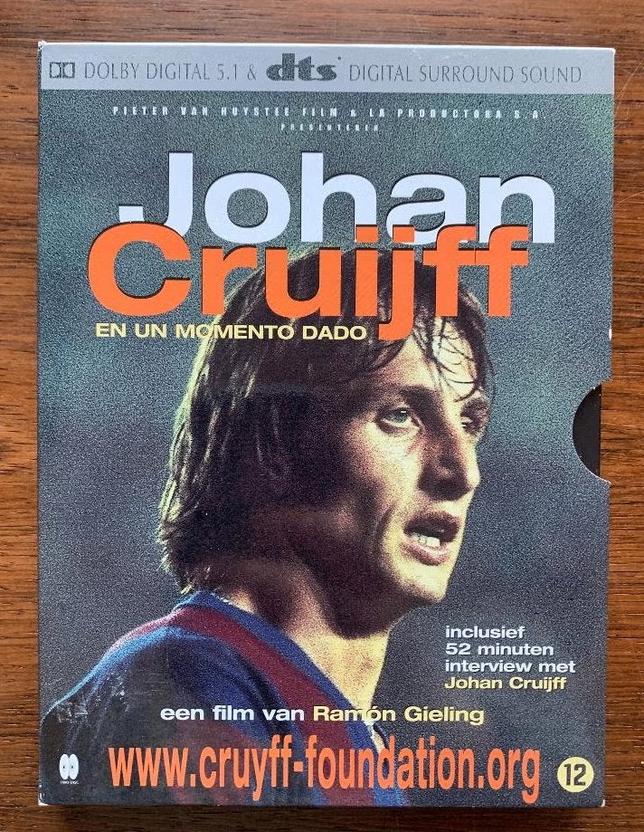 DVD Johan Cruijff en un momento dado; film Ramon Gieling, Vanaf 12 jaar, Ophalen of Verzenden, Zo goed als nieuw, Documentaire