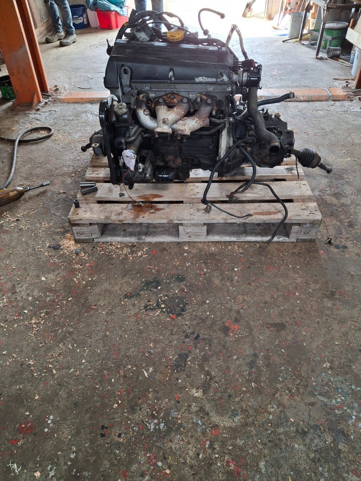 Saab 2.3 Liter Motorblok (Oud Type) Compleet, Ophalen, Gebruikt, Saab