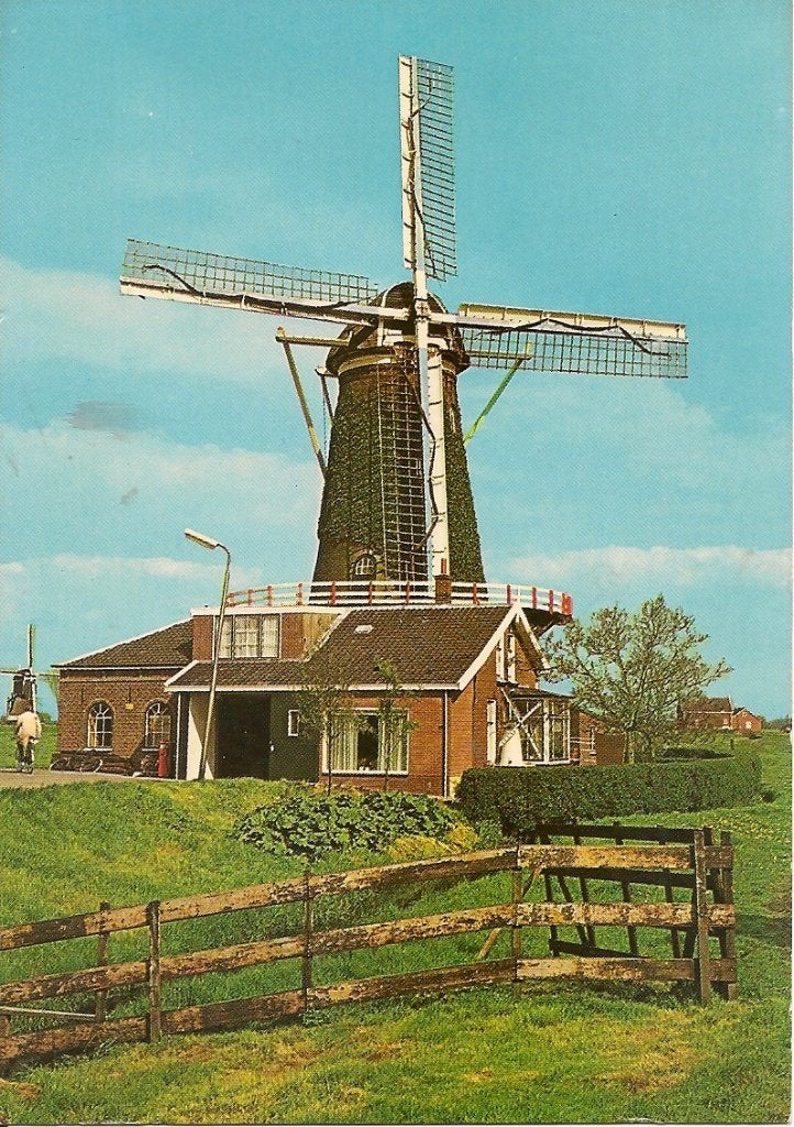 Ansichtkaart Bleskensgraaf "De Vriendschap" Korenmolen, Ophalen of Verzenden, 1960 tot 1980, Ongelopen, Zuid-Holland