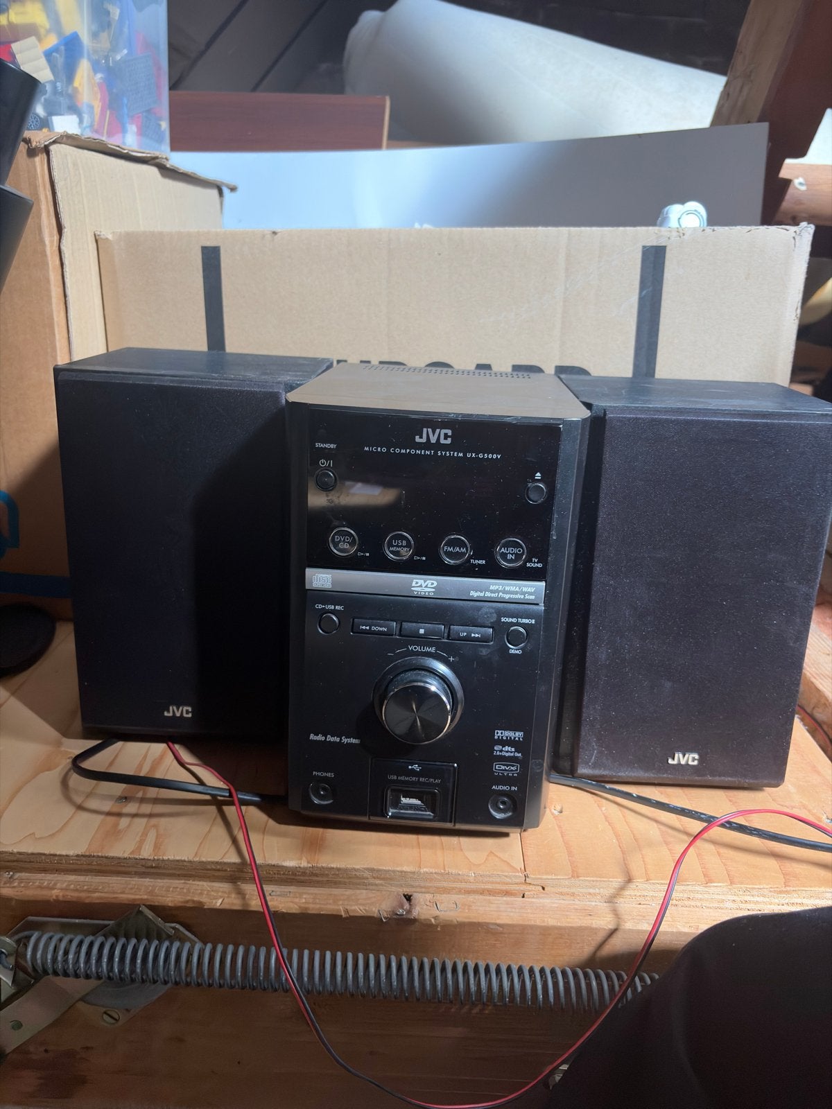 JVC DVD speler set met speakers (zonder afstandsbediening), Audio, Tv en Foto, Stereo-sets, Gebruikt, JVC, Ophalen of Verzenden