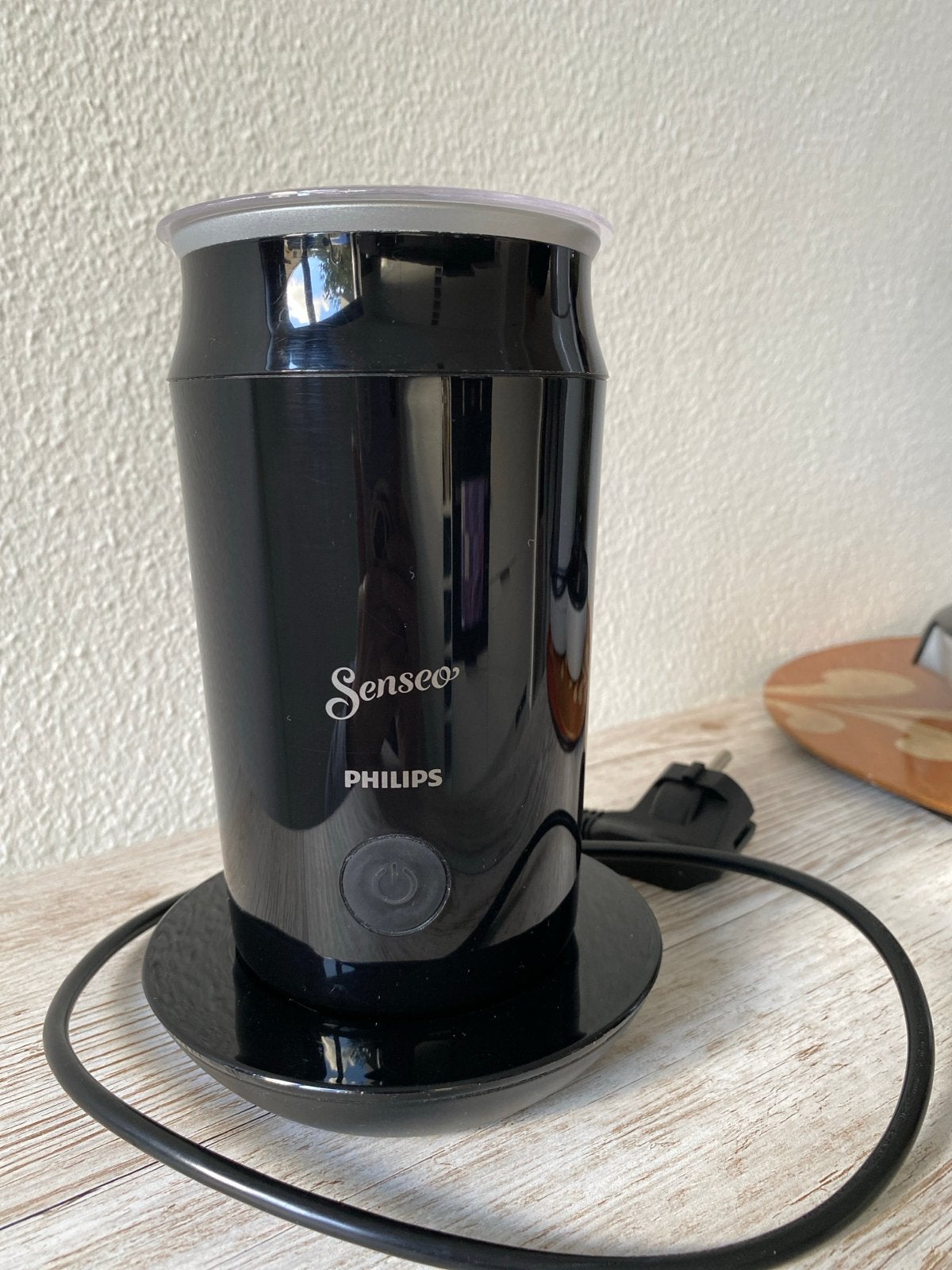 Philips Senseo Melkopschuimer - Zwart, Ophalen of Verzenden, Zo goed als nieuw, Elektrische melkopschuimer