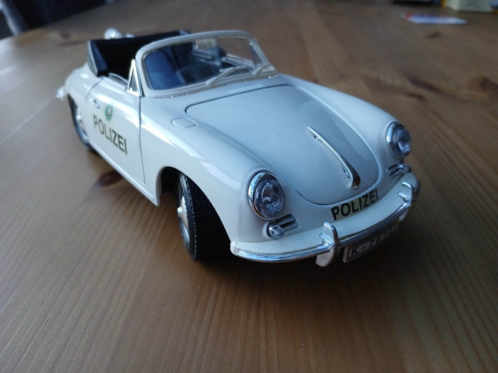 Porsche 356 B (1961) Polizei schaalmodel - MIB, Ophalen of Verzenden, Zo goed als nieuw, Auto, Overige merken