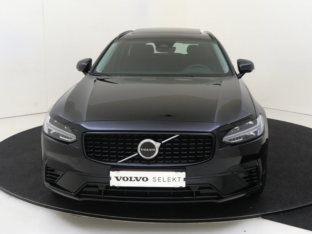 Volvo V90 2.0 T6 AWD Ult. Dark | Trekhaak | H&K Audio | 360, Auto's, Dealer onderhouden, 4 cilinders, 1975 kg, Hybride Elektrisch/Benzine