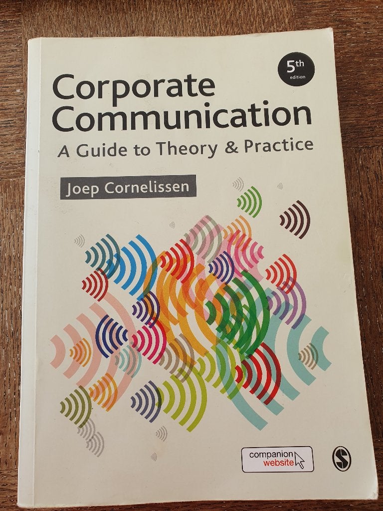 Corporate Communication, Ophalen of Verzenden, Zo goed als nieuw, Management, Joep Cornelissen