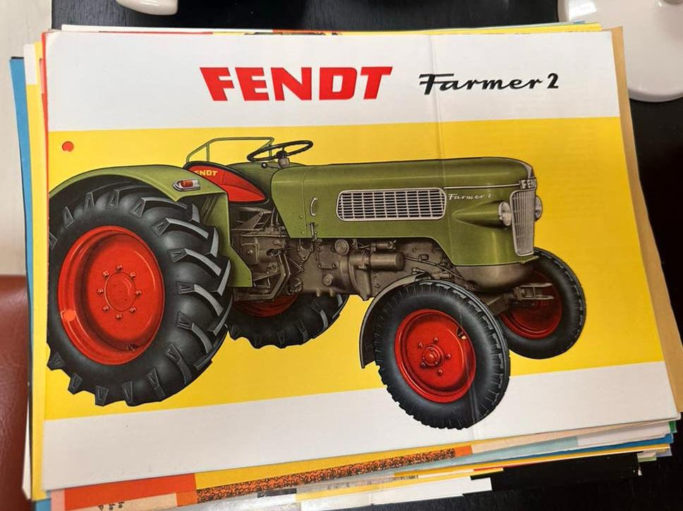 Oude Fendt Farmer 2 folder uit de jaren 60, Verzamelen, Merken en Reclamevoorwerpen, Zo goed als nieuw, Ophalen of Verzenden