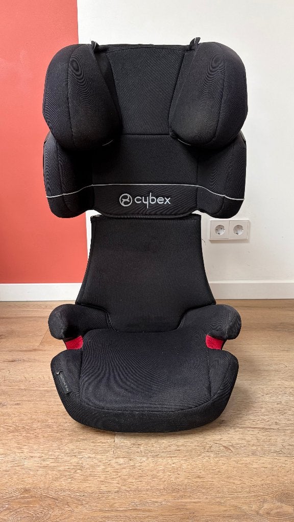 Cybex Solution X-Fix Autostoel - Zwart, Autogordel of Isofix, Gebruikt, 15 t/m 36 kg, Slaapstand