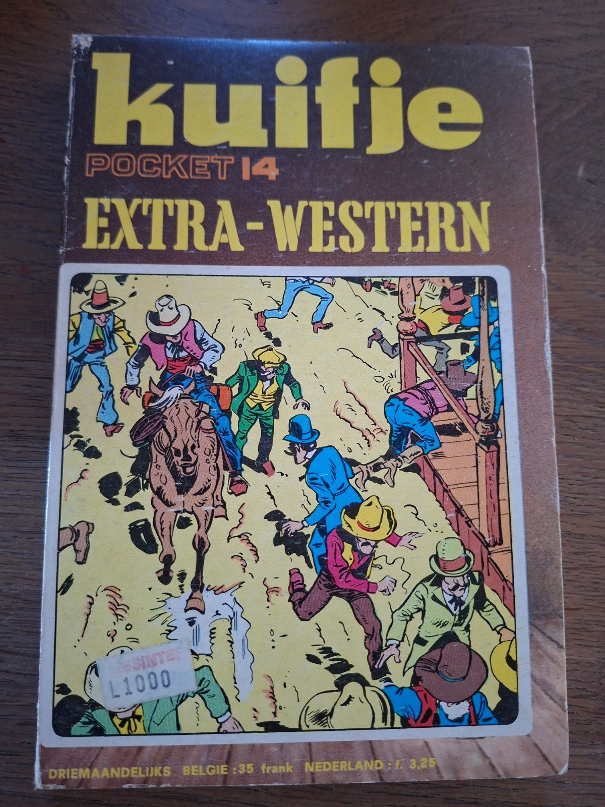 Kuifje Pocket 14 Extra-Western Stripboek - Vintage, Ophalen of Verzenden