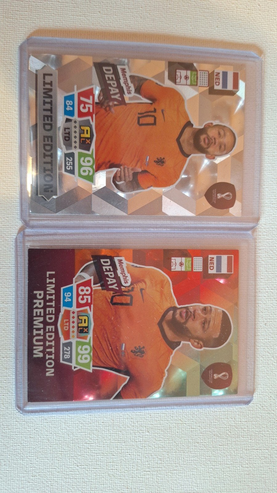 Memphis Depay Limited Edition Adrenalyn XL Kaarten, Verzamelen, Ophalen of Verzenden