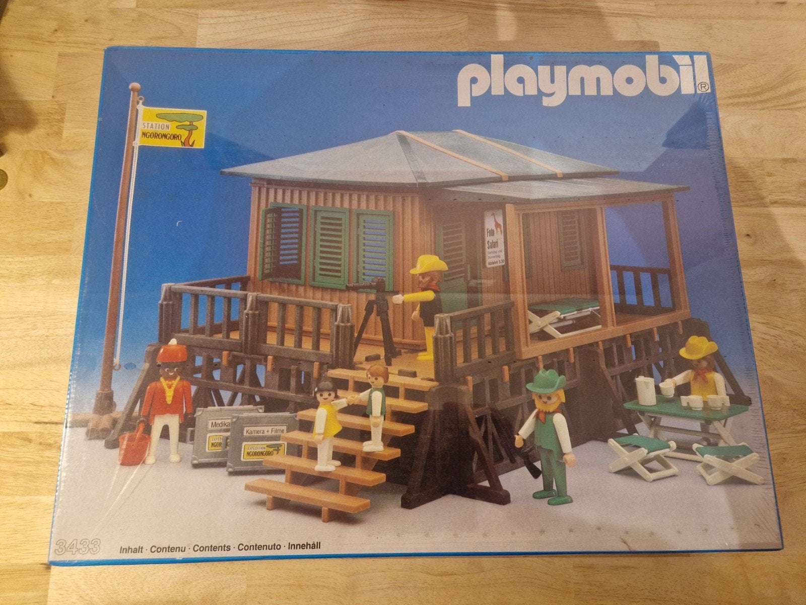 Playmobil 3433 Safaristation Ngorongoro, Ophalen of Verzenden, Nieuw, Complete set, Overige typen