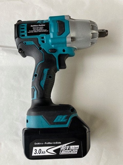Foto 2 van Slag sleutel wielsleutel 18V 600Nm  past op Makita accu LXT