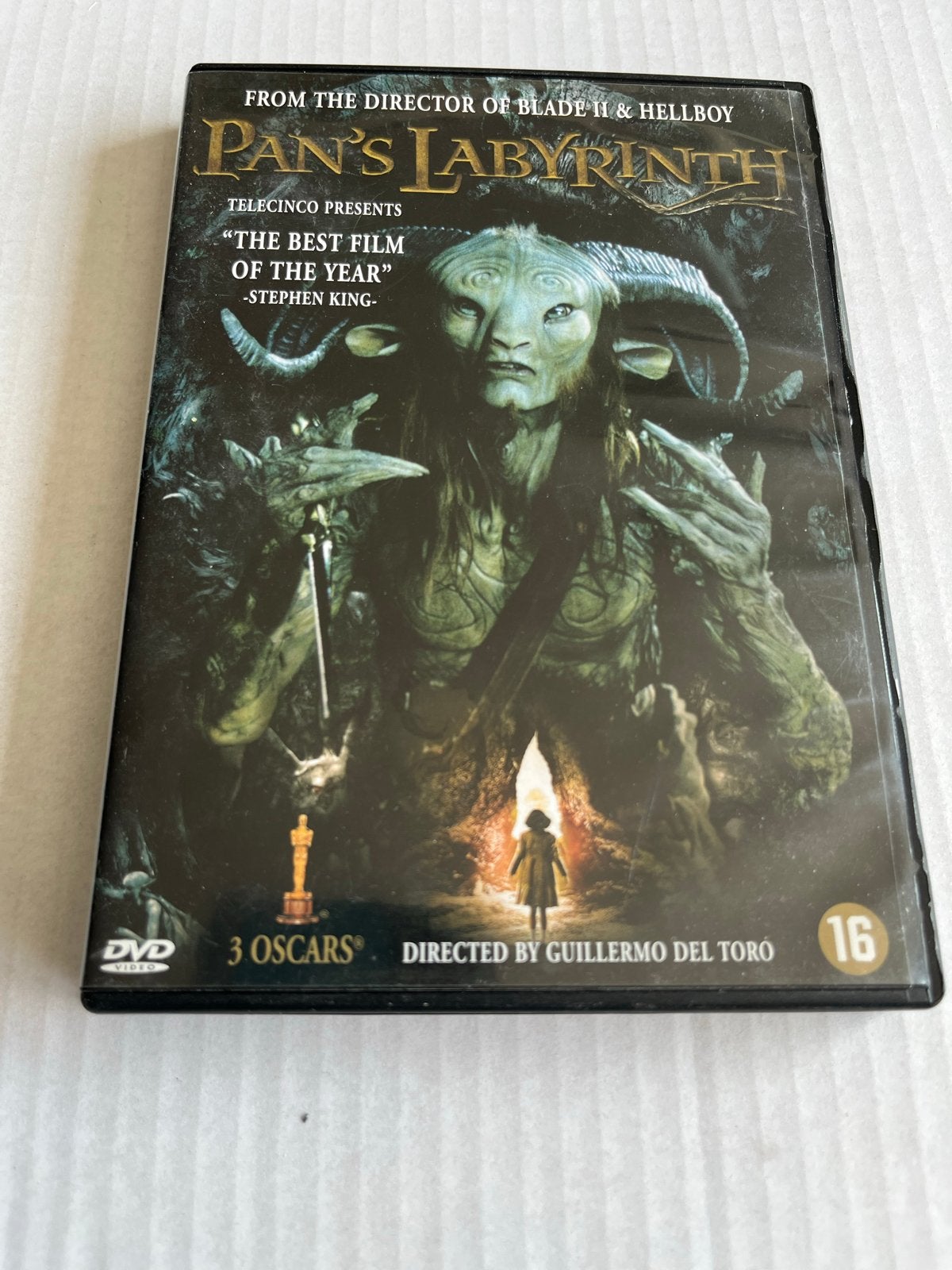 Pan's Labyrinth DVD - Guillermo del Toro (3 Oscars), Gebruikt, Vanaf 16 jaar, Nederlands, Spaans