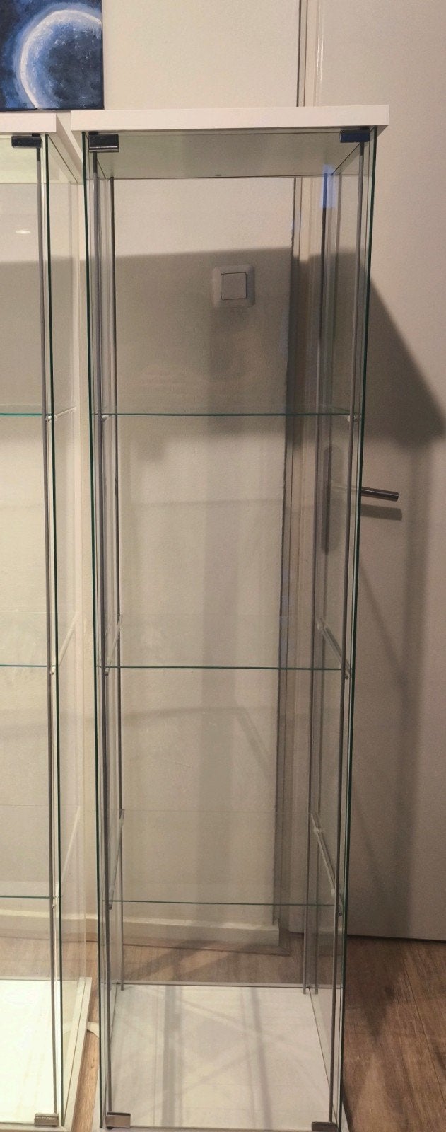 1 vitrine kast, Huis en Inrichting, Kasten | Vitrinekasten, Ophalen, Met plank(en), 50 tot 100 cm, Zo goed als nieuw