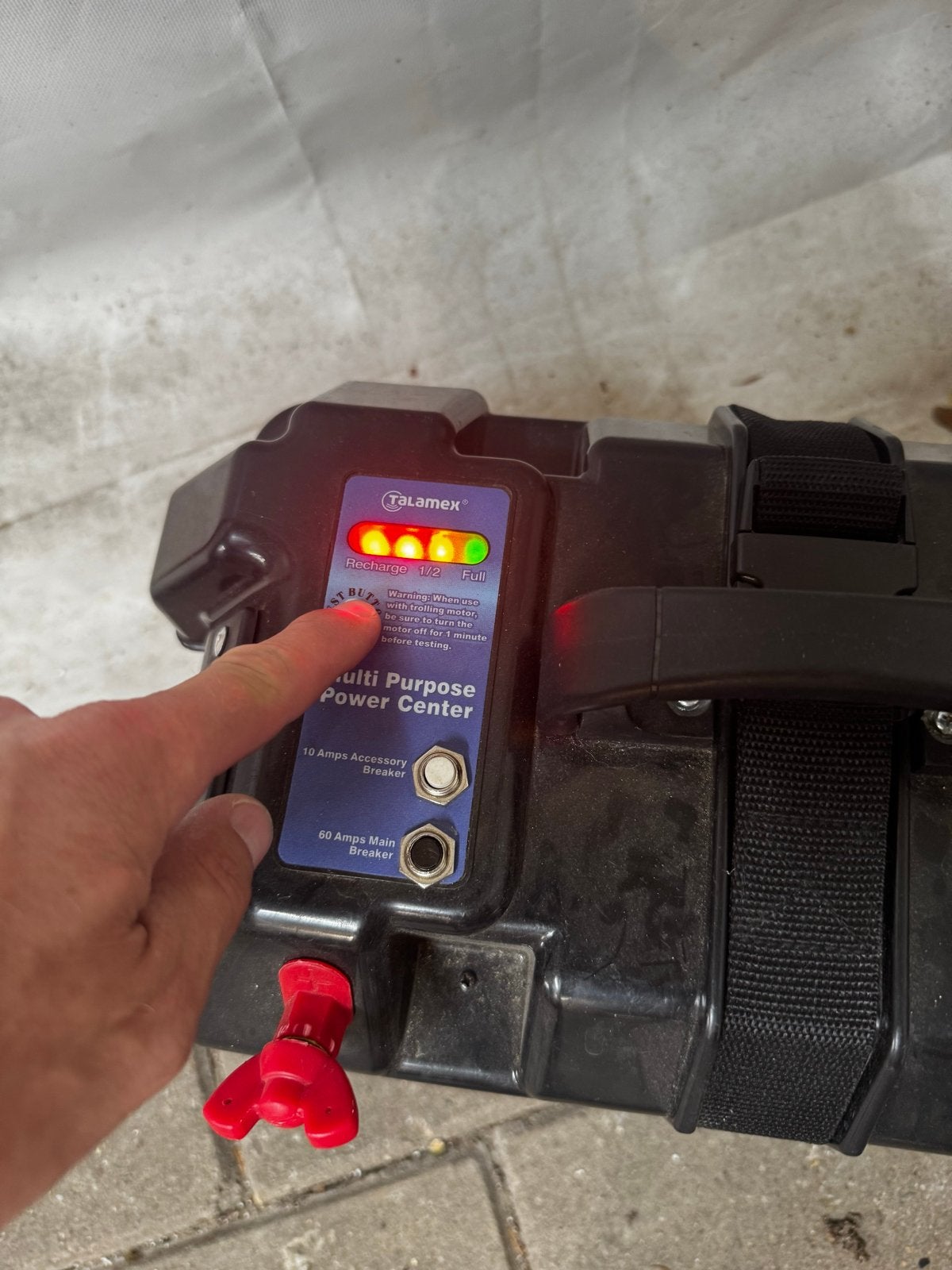 Talamex Power Center met ERA AGM tractieaccu (73%), Ophalen, Gebruikt