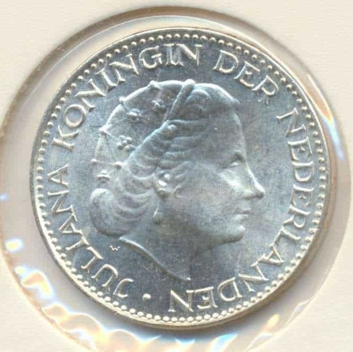 Nederland 1 Gulden Juliana zilver 50 stuks, Ophalen of Verzenden, Zilver