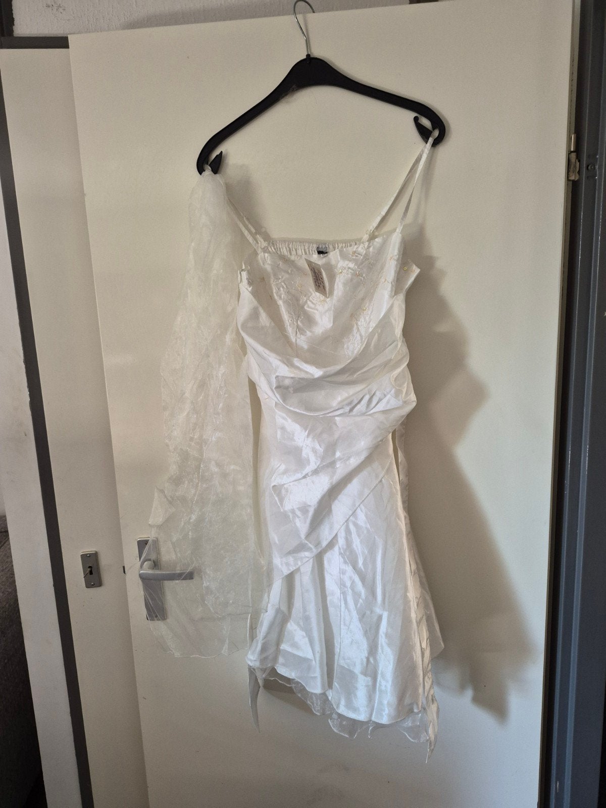 nieuw witte galajurk maar 42, Kleding | Dames, Galajurk, Wit, Maat 42/44 (L), Nieuw