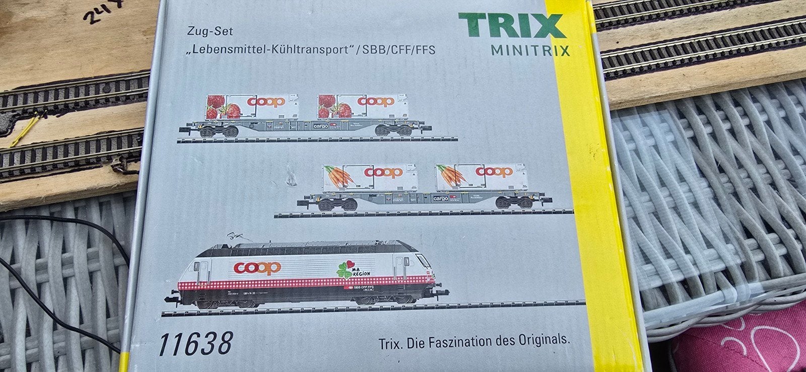 minitrix 11638 SBB Zug-Set levensmiddelen koeltransport dcc, Ophalen of Verzenden, Gelijkstroom, Locomotief, Trix