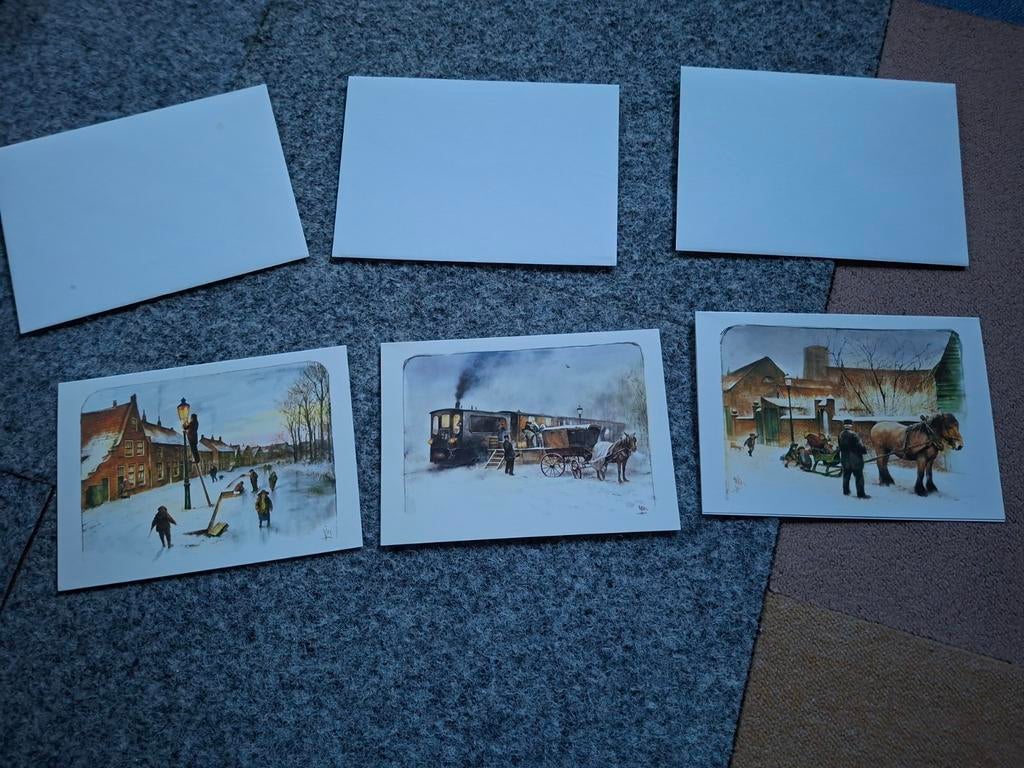 Rien Poortvliet - vintage kerstkaarten, Ophalen of Verzenden