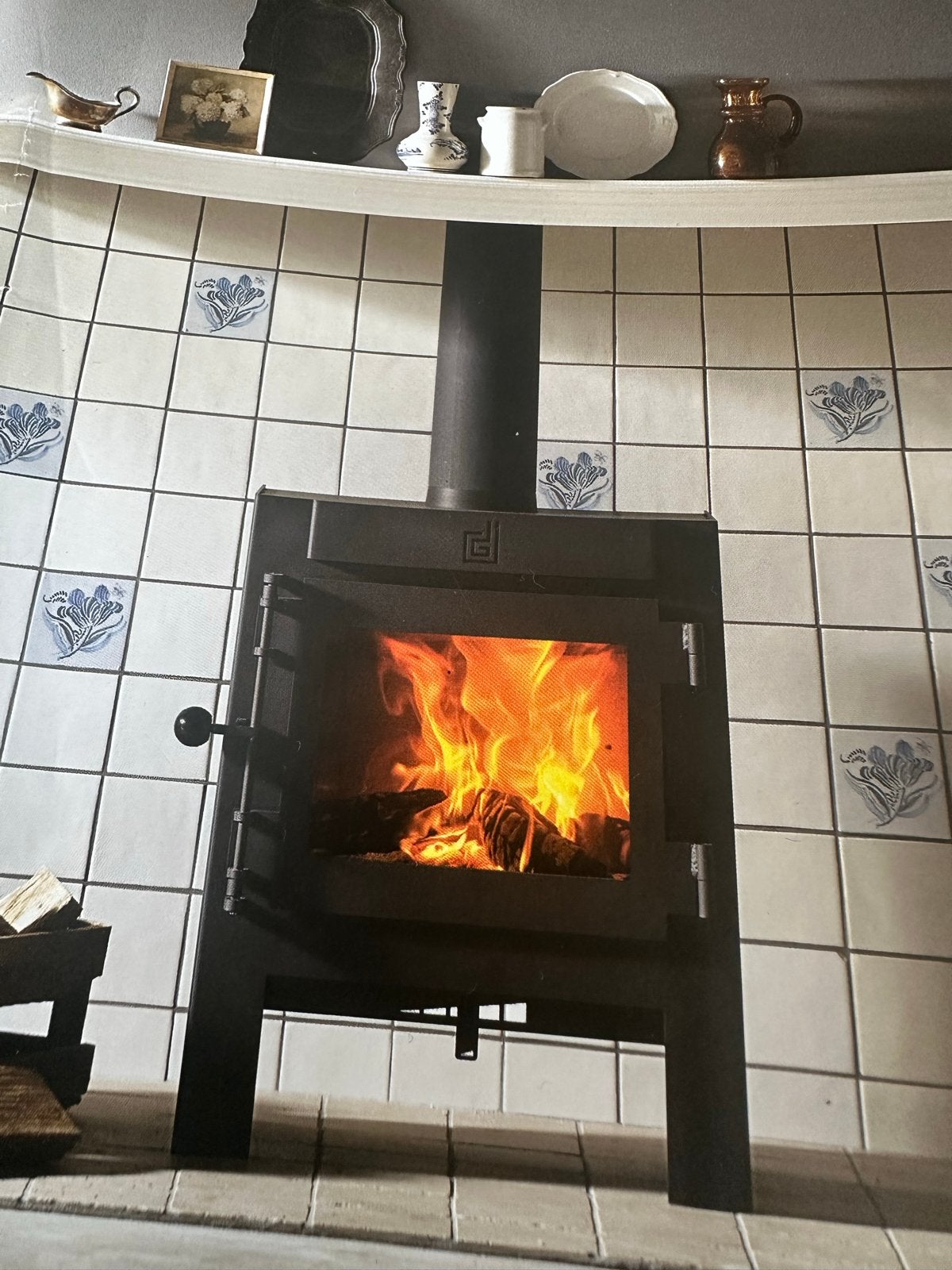 Jannik Large Houthaard - 4-8 kW, 87% rendement, Huis en Inrichting, Haarden, Ophalen of Verzenden, Gebruikt, Inbouwhaard, Houthaard