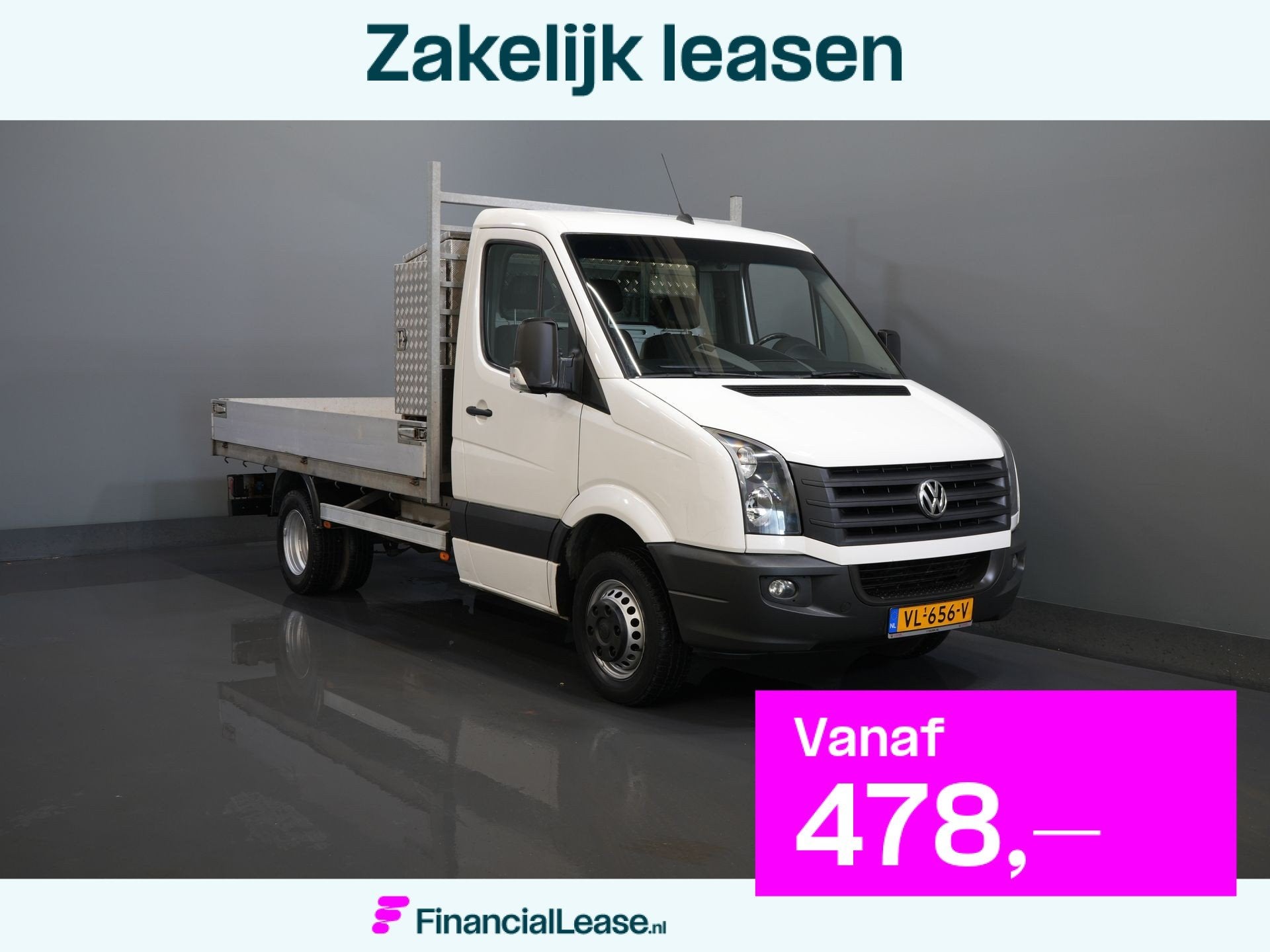 Volkswagen Crafter 35 2.0 TDI Open laadbak/ Kipper/ Tacho/ D, Euro 5, Gebruikt, 4 cilinders, Volkswagen