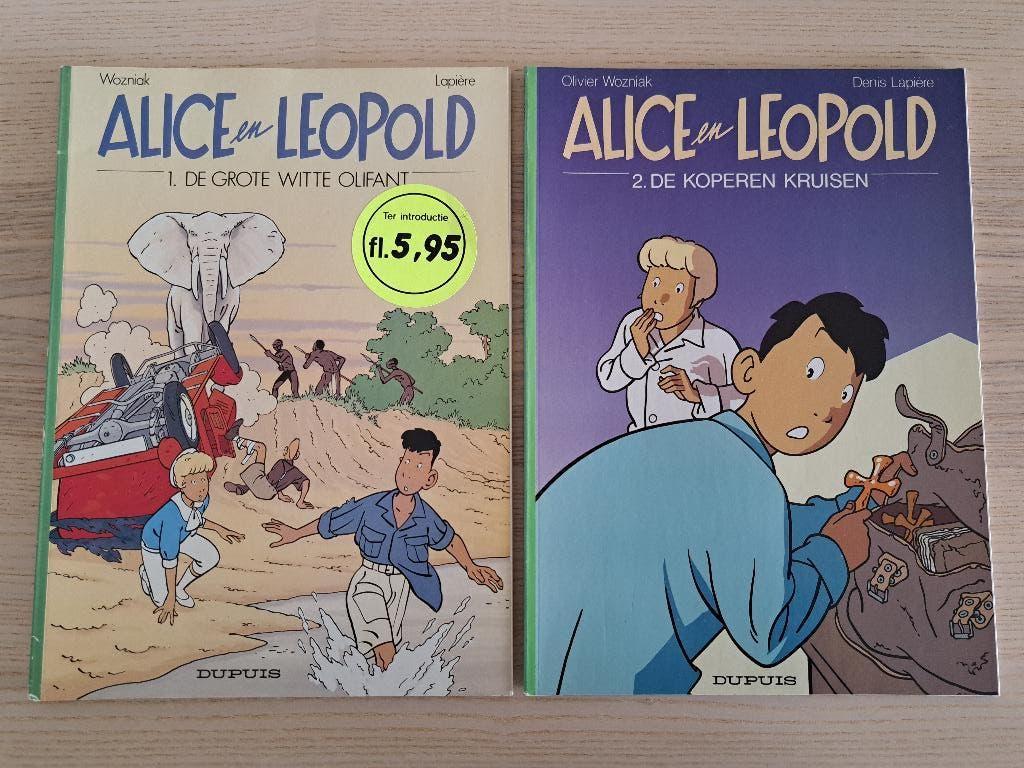 Alice en Leopold 1 t/m 5 compleet, Complete serie of reeks, Ophalen of Verzenden, Gelezen