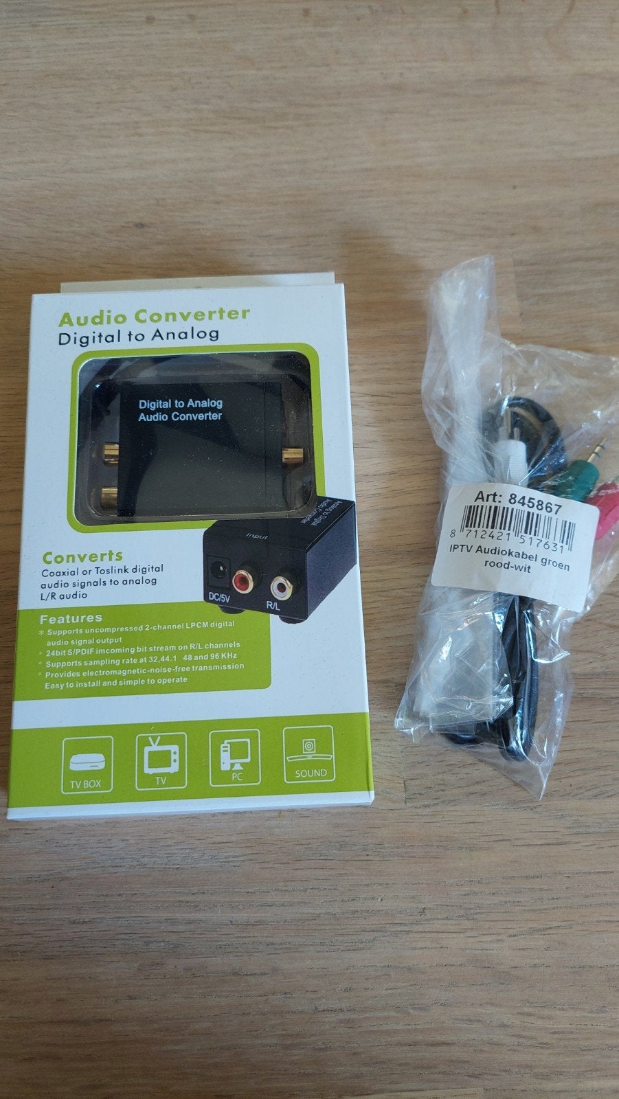 Audio Converter + IPTV audiokabel, Ophalen of Verzenden, Nieuw