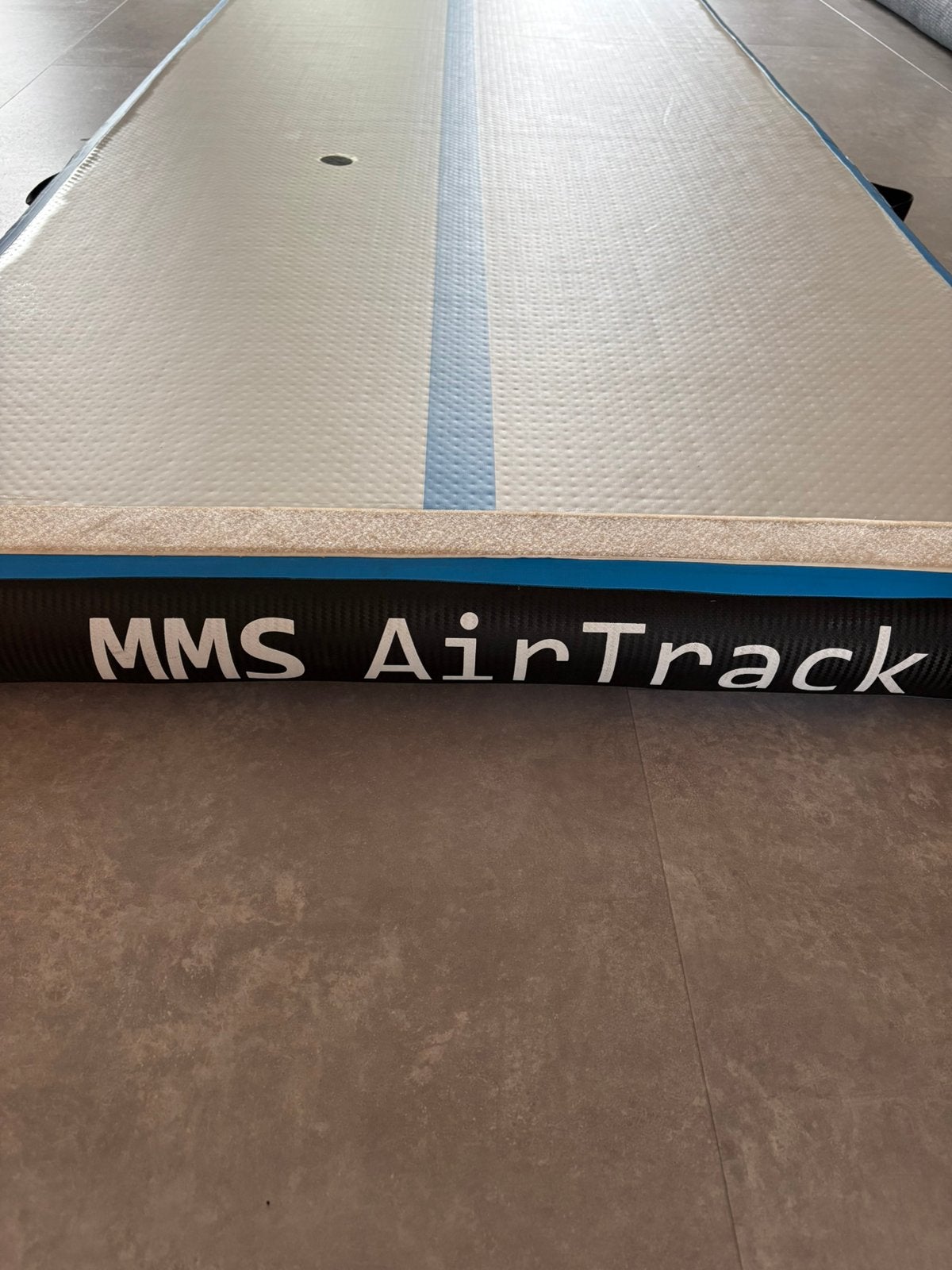 MMS Airtrack 4m, Sport en Fitness, Kindermaat 122 t/m 140, Ophalen, Gebruikt, Materiaal