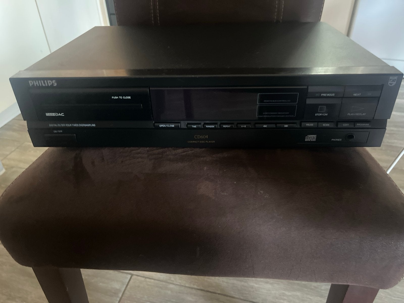 Philips CD604 Compact Disc Speler - Vintage Audio, Ophalen of Verzenden, Gebruikt, Philips