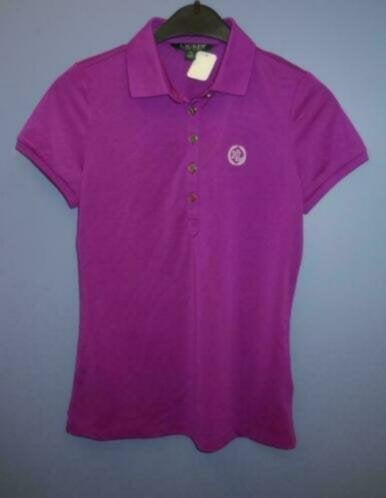 Ralph Lauren knal paarse polo shirt als nieuw XS nr 30410