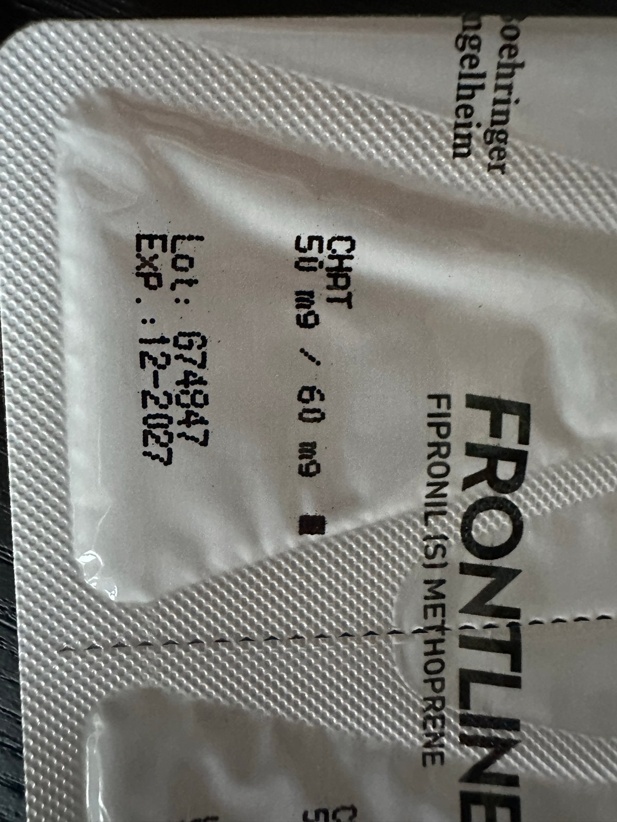 Frontline combo anti vlooien en teken middel, Ophalen