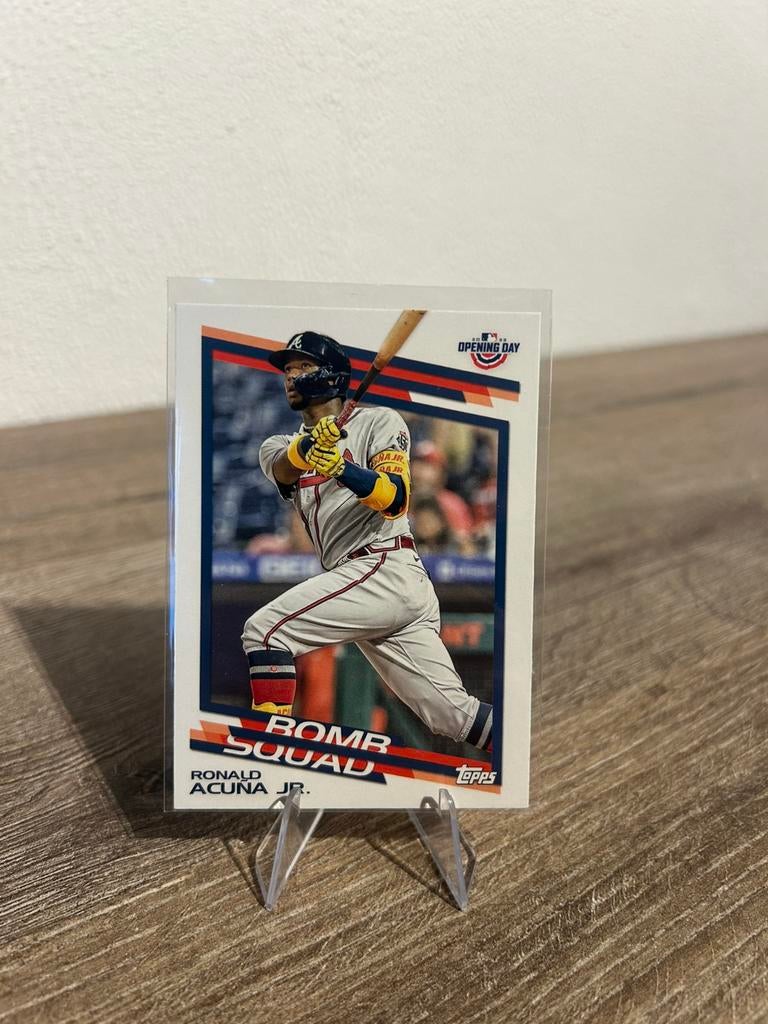 Ronald Acuña Jr 2022 Topps Opening Day Baseball #BS-13, Ophalen of Verzenden, Zo goed als nieuw, Buitenlandse clubs, Spelerskaart