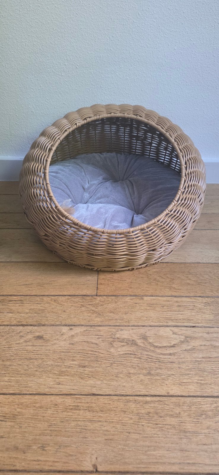 Rotan kattenmand met wasbaar kussen, Dieren en Toebehoren, Kattenmanden, Ophalen of Verzenden, Nieuw, Riet