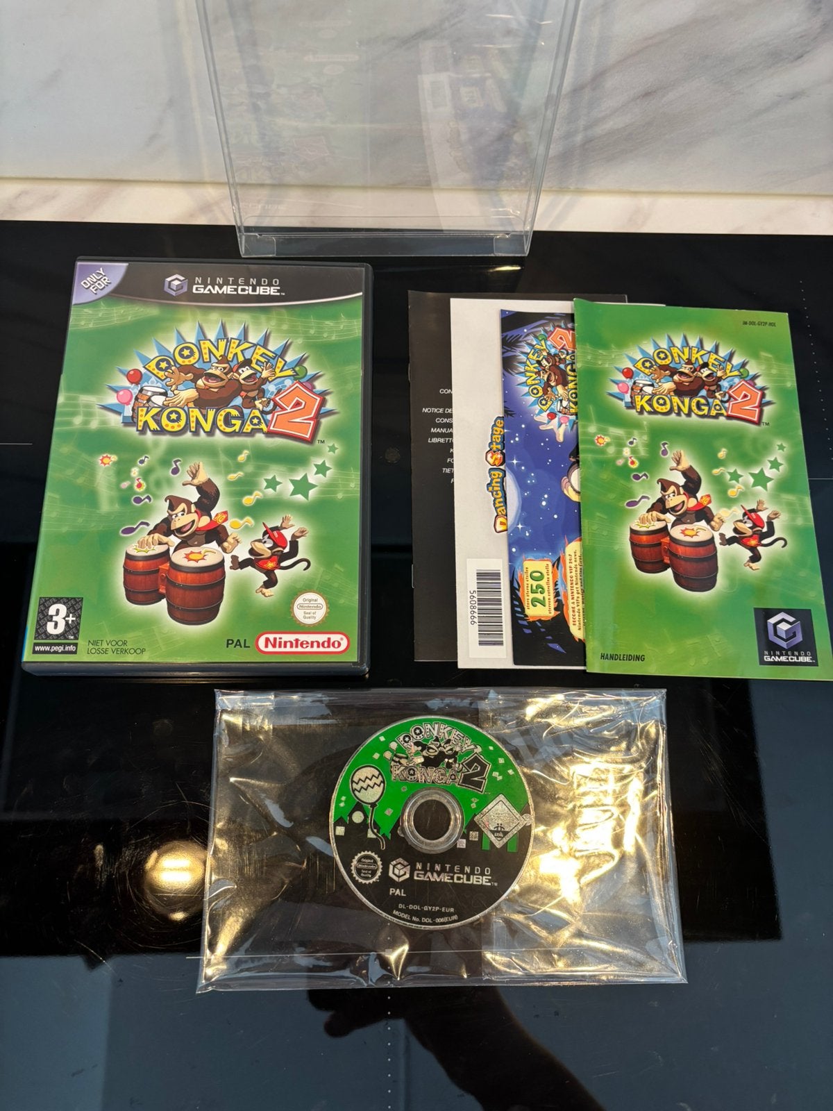 Nintendo Gamecube Donkey Konga 2, 1 speler, Ophalen of Verzenden, Zo goed als nieuw, Vanaf 3 jaar