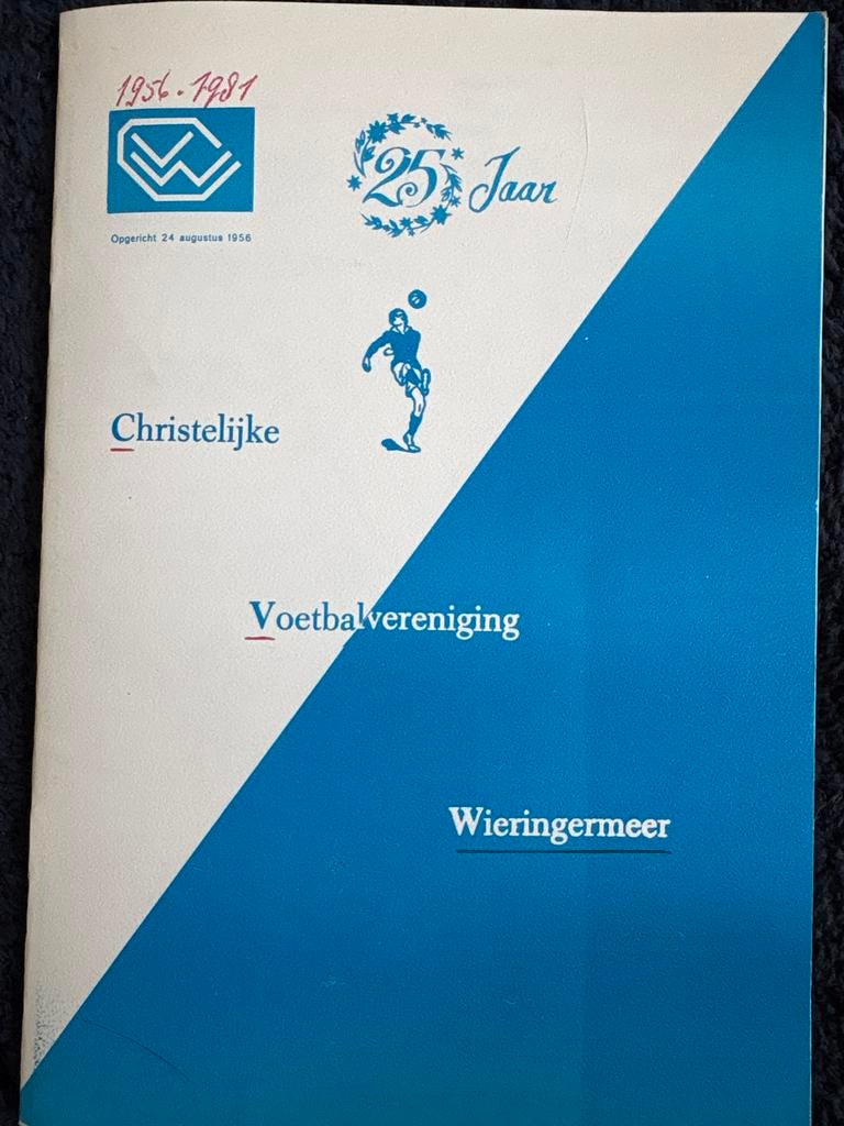 Jubileumboek Christelijke Voetbalvereniging Wieringermeer, Ophalen of Verzenden
