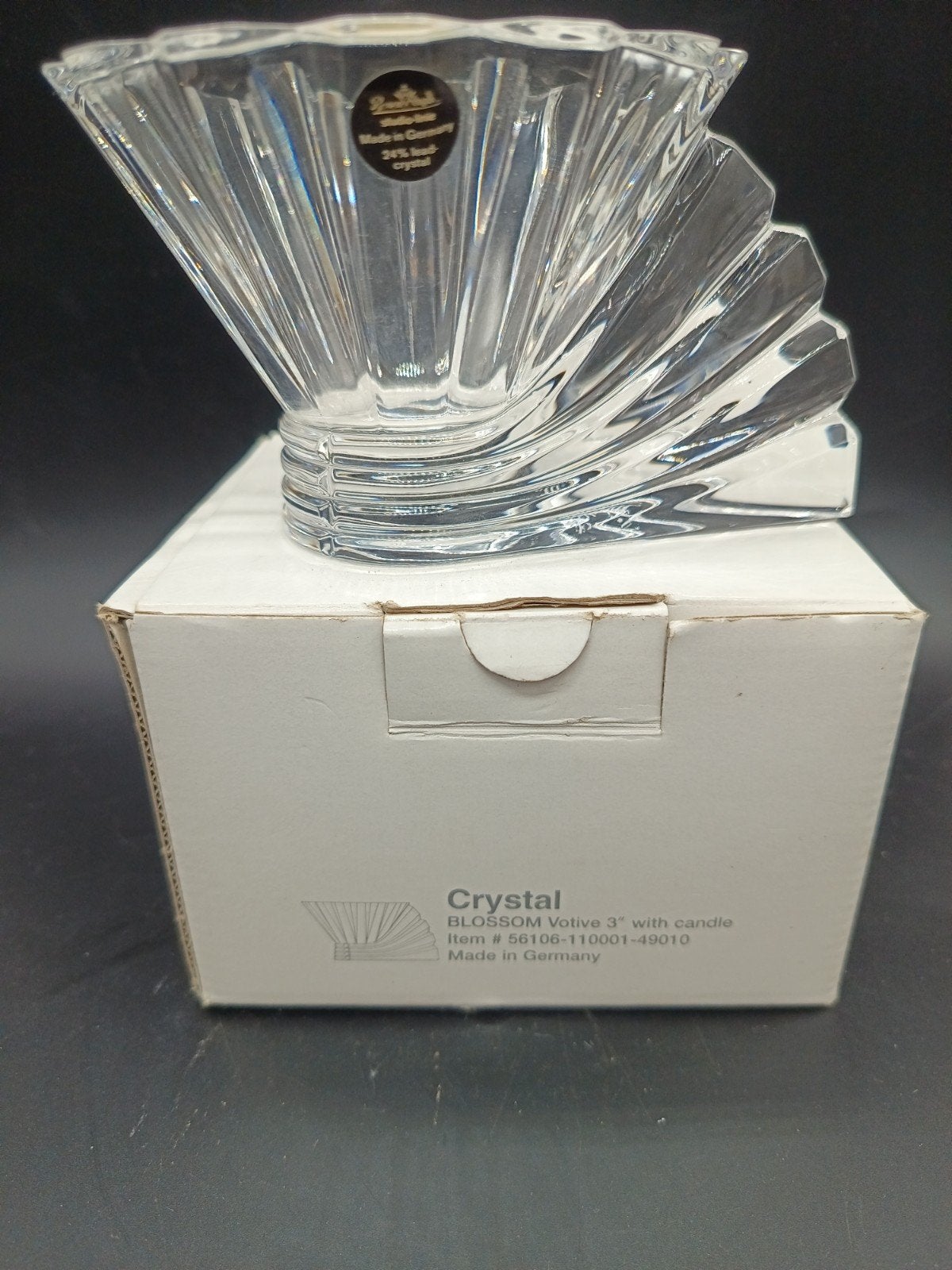 Rosenthal Studio-Line  Kristal Waxinelichthouder Jaren '9, Huis en Inrichting, Waxinelichthouder, Rosenthal, Ophalen of Verzenden